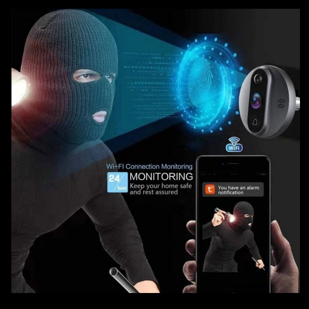 چشمی هوشمند دیجیتال همراه با مانیتور مدل ED_300PA