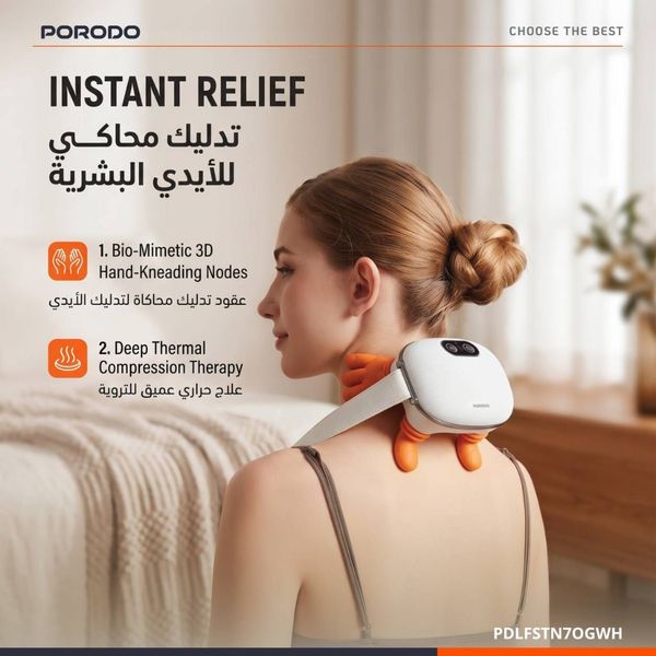ماساژور گردن و شانه طرح دست اورجینال | شبیه‌سازی ماساژ انسانی | رفع گرفتگی و درد عضلات