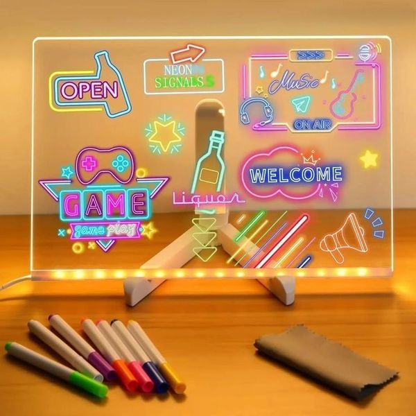 تخته لایتبرد جادویی و چراغدار رومیزی (DIY Lamp 3020)