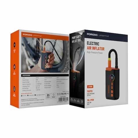 پمپ باد شارژی پرودو Virox Porodo Electric Air Inflator PDLFST181BK