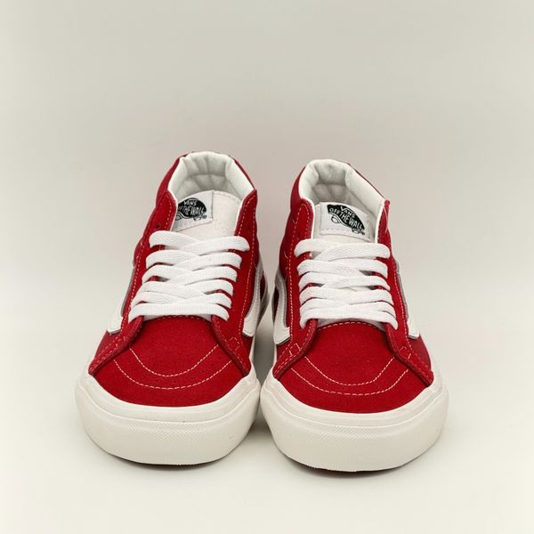 ونس اسکیت مید زرشکی/Vans sk8 mid red wine