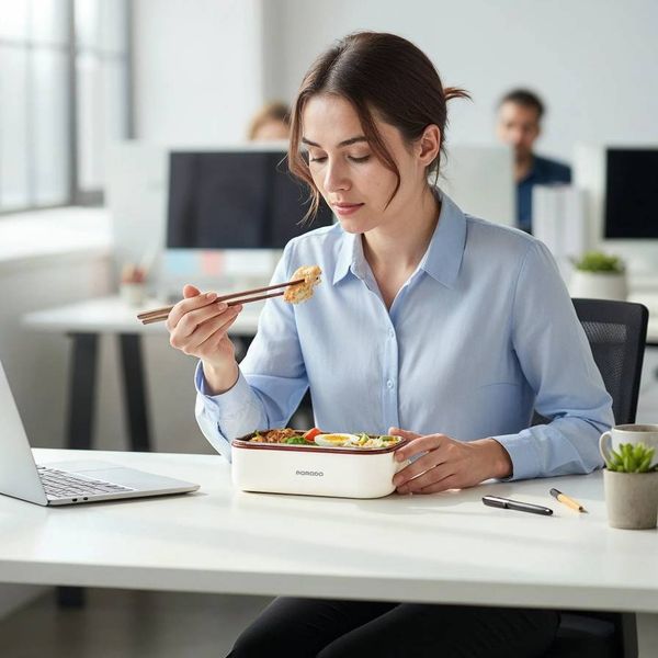 ظرف غذای برقی گرمکن دار مدل STL0376 برند Porodo