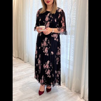 پلیسه گل رز صورتی