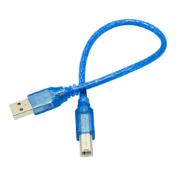 کابل USB A-B (پرینتری) شیلددار 30 سانتی متر مخصوص کار با اردوینو