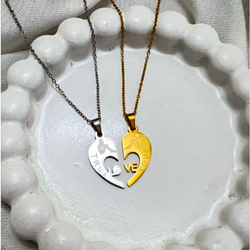 گردنبند ست دونفره استیل طرح7