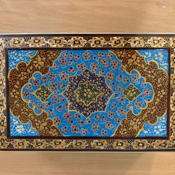 جعبه جواهرات خاتم طرح تذهیب