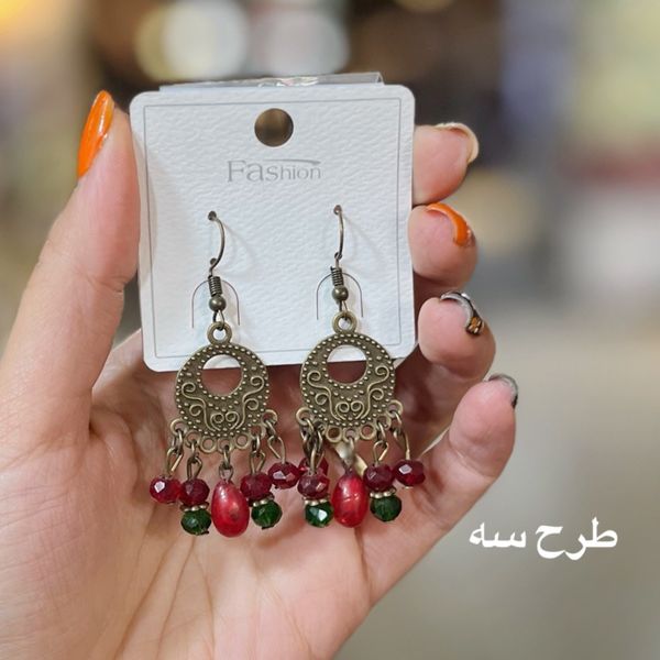 گوشواره زنانه یلدایی طرح انار