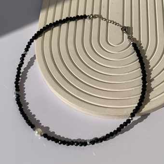 گردنبند کریستال مروارید   کد:22