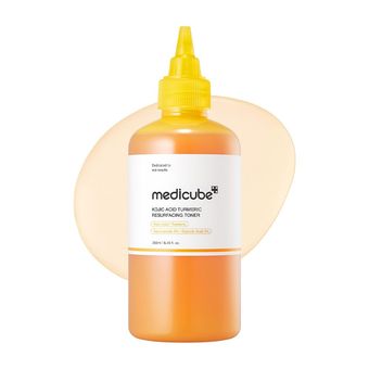تونر ترمیم کننده و روشن کننده کوجیک اسید و زردچوبه مدی کیوب  Medicube Kojic Acid Turmeric Resurfacing Toner