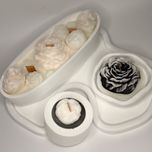 پک هدیه شمع سنگی – مدل گل آلاله