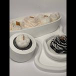 پک هدیه شمع سنگی – مدل گل آلاله