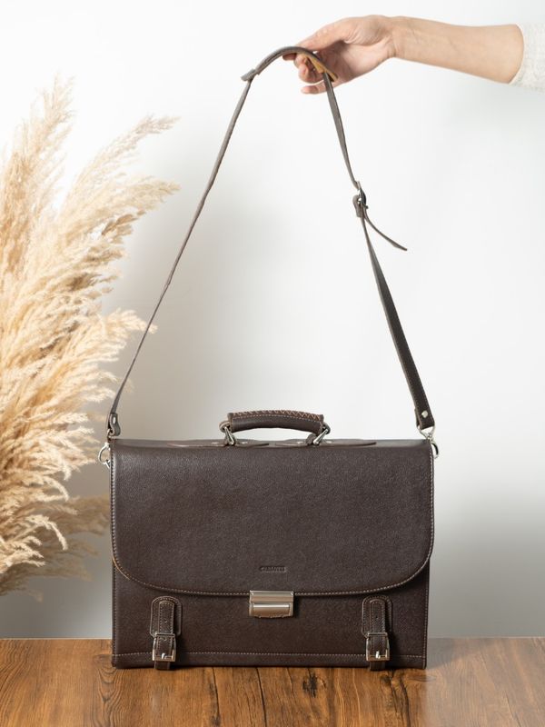 کیف اداری manco قهوه ای b210