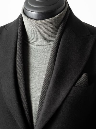 شالگردن و پوشت جناقی ذغالی s239