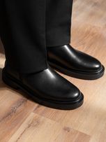 بوت مشکی دو زیپ sho273