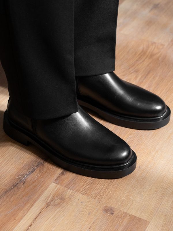 بوت مشکی دو زیپ sho273