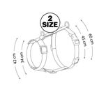 قلاده ی کتفی مدل سیلک H همراه با لید سایز 2 نیناپت / Ninapet harness H model size 2