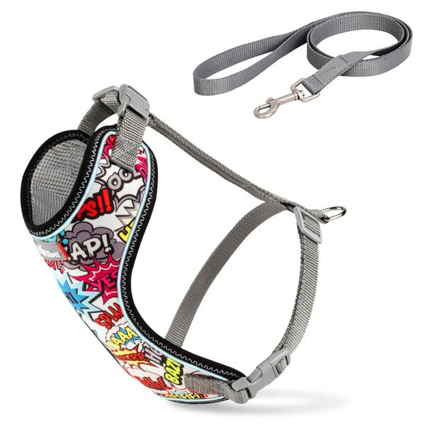 قلاده ی کتفی پد دار VIP همراه با لید سایز دو نیناپت / Ninapet VIP vest harness size 2