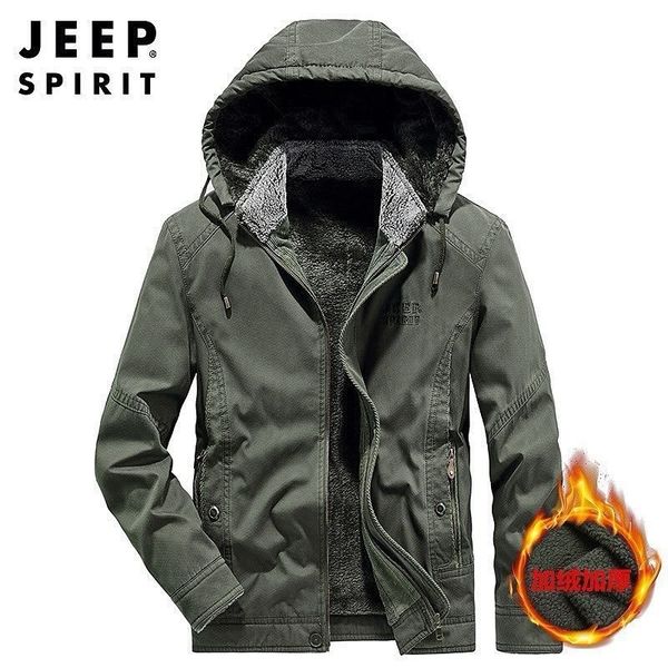 کاپشن مردانه مارک جیپ داخل تمام خز جنس رویه صددرصد کتان