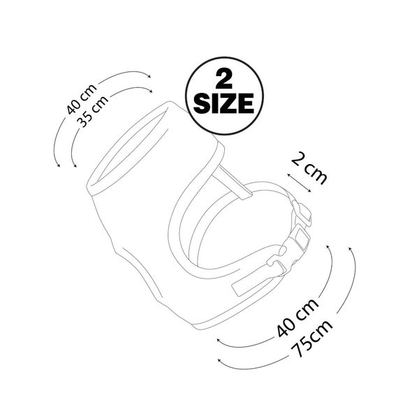 قلاده ی کتفی پد دار VIP همراه با لید سایز دو نیناپت / Ninapet VIP vest harness size 2