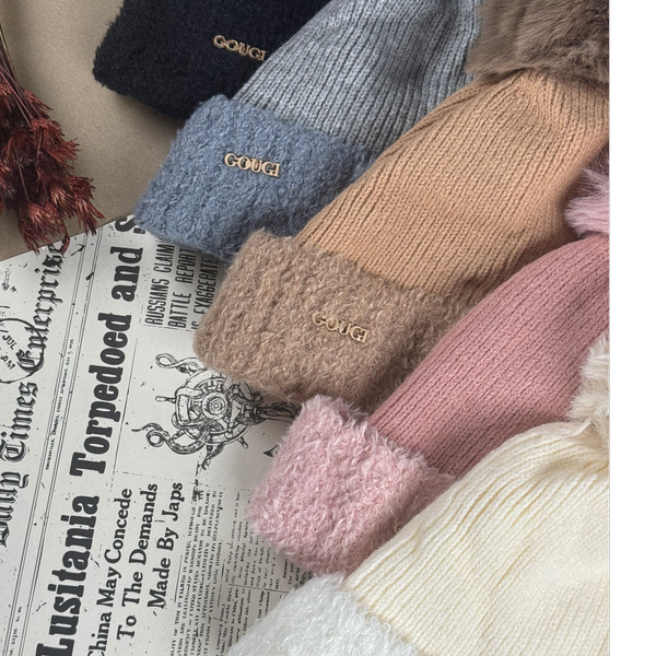 کلاه بافت پوم پوم دار سگک فلزی