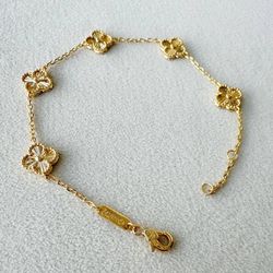 دستبند های کپی ونکلیف طلایی‌گل ریز