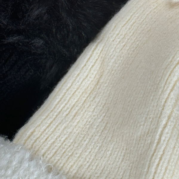 کلاه بافت پوم پوم دار سگک فلزی