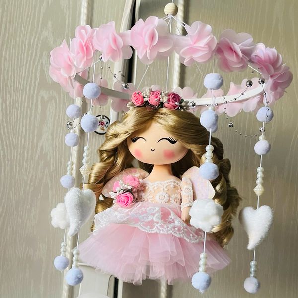 عروسک فرشته آویز موزیکال کد 14