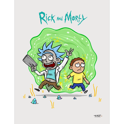 پوستر کارتون ریک و مورتی Rick and morty