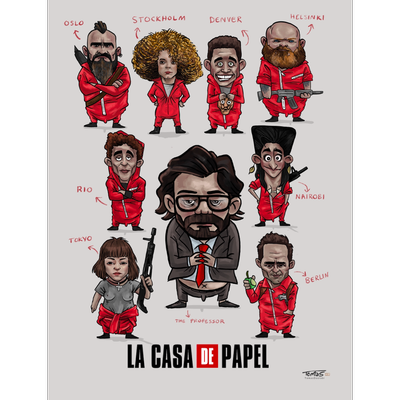 پوستر سریال مانی هایستذMoney Heist