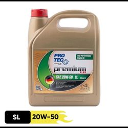 روغن موتور پروتک مدل 20W50 SN حجم چهار لیتر