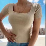 تیشرت زنانه و دخترانه مدل یقه خشتی