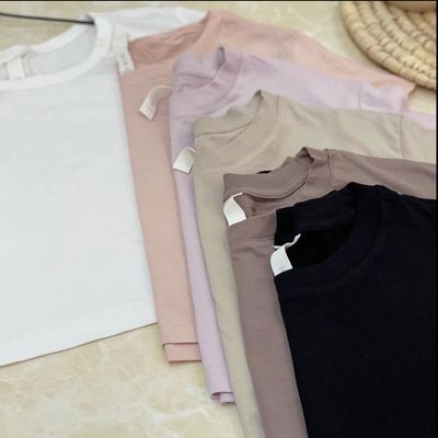 کراپ تیشرت زنانه ترند رنگ نود (Nude) - سایزبندی کامل