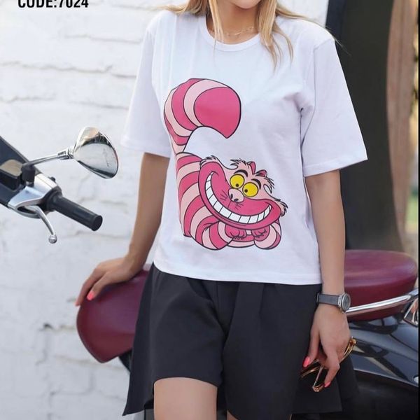 ست تیشرت شلوارک طرح گربه