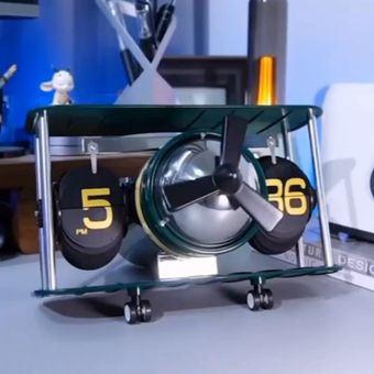 ساعت رومیزی ورقه‌ای مدل هواپیما کد  tn -20