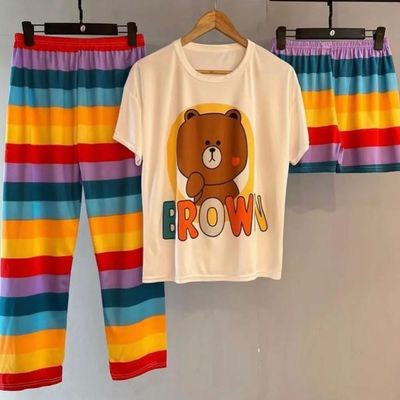 ست سه تیکه کارتونی طرح رنگین کمان