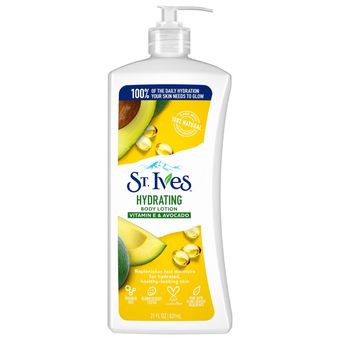 لوسیون بدن آبرسان سنت ایوز با ویتامین E و آووکادو St. Ives Hydrating Body Lotion Vitamin E & Avocado