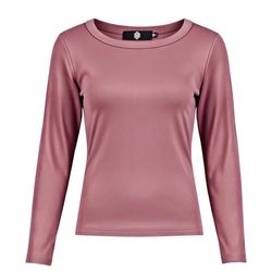 بلوز آستین بلند زنانه پپا مدل Roundneck رنگ صورتی چرک