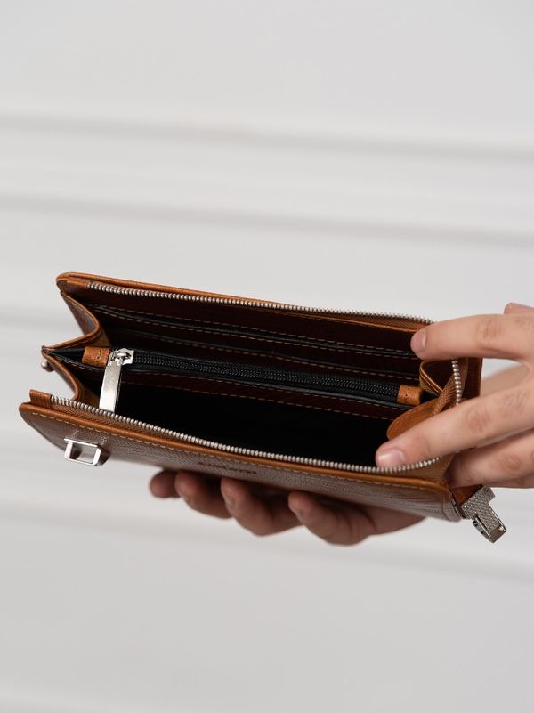 کیف دستی چرم طبیعی کدb157