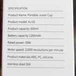 مخلوطکن قابل حمل مدل mdhl– با تیغه های استیل 304- باتری قوی 1200mAh و قدرت 50 وات