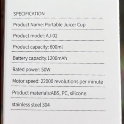 مخلوطکن قابل حمل مدل mdhl– با تیغه های استیل 304- باتری قوی 1200mAh و قدرت 50 وات