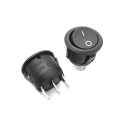 کلید راکر دوحالته گرد سه پین KCD1-601