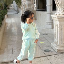 ست هودی شلوار دخترانه توکرکی در دو رنگ