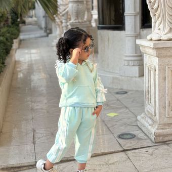 ست هودی شلوار دخترانه توکرکی در دو رنگ