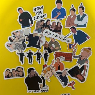 استیکر سریال فرندز friends هر پک 10تا 11عددی(برچسب)