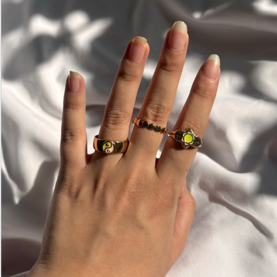 پک انگشتر رنگی