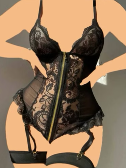 بادی فانتزی زیپدار Lavin کد 4147