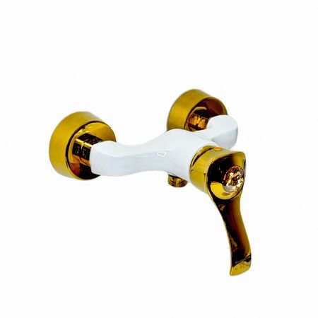 شیر توالت مدل کسری سفید طلایی (5 سال گارانتی)