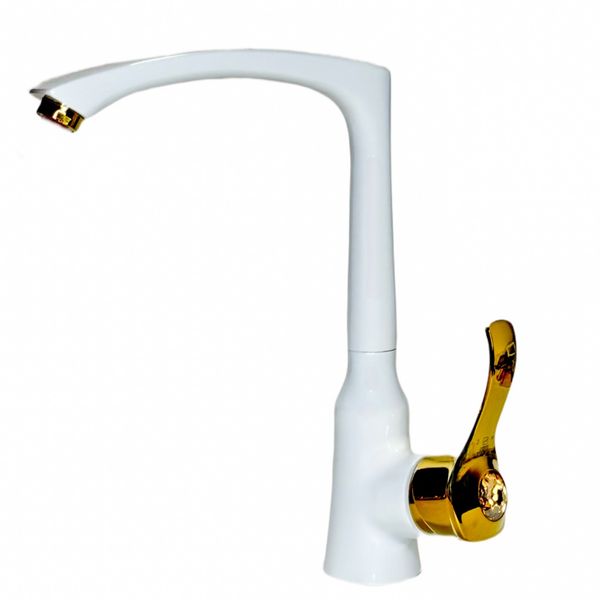 ست شیرآلات 4 تکه مدل کسری سفیدطلایی (5 سال گارانتی + ارسال رایگان)