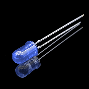 ال ای دی 5mm آبی مات پایه بلند ( پک 5 عددی )