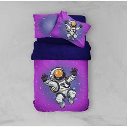 روتختی فضانورد با زمینه بنفش